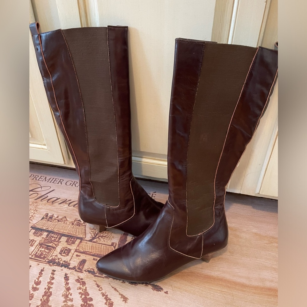 Envy tall boots with kitten heel,  only worn a few times. Size 6.5.